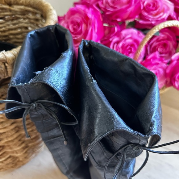 Black slouch boots GUESS size 9 - Picture 10 of 15